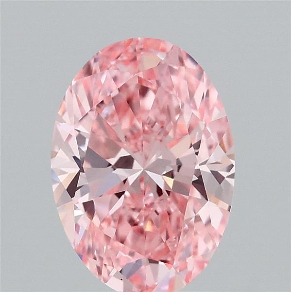 1.59 Carat Oval Shaped, Ideal Cut, FANCY VIVID PINK Color, VS1 Clarity, IGI Certified Lab Grown Diamond