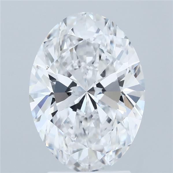 3.03 Carat Oval Shaped, Ideal Cut, D Color, VVS2 Clarity, IGI Certified Lab Grown Diamond