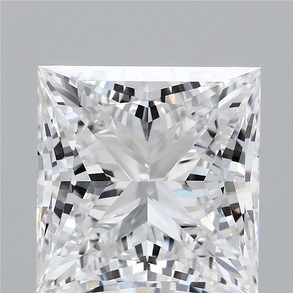 5.23 Carat Princess Shaped, Ideal Cut, D Color, VVS2 Clarity, IGI Certified Lab Grown Diamond