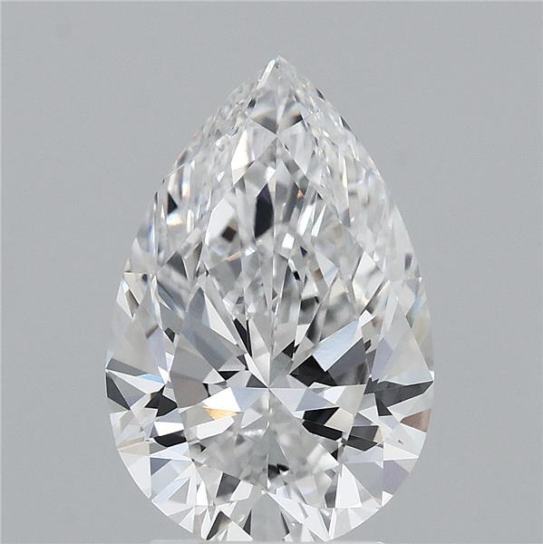 3.10 Carat Pear Shaped, Ideal Cut, E Color, VVS1 Clarity, IGI Certified Lab Grown Diamond