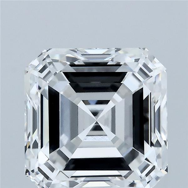 4.04 Carat Asscher Shaped, Ideal Cut, E Color, VVS2 Clarity, IGI Certified Lab Grown Diamond