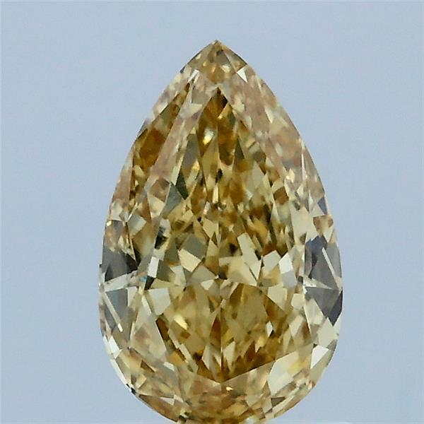 1.11 Carat Pear Shaped, Ideal Cut, FANCY INTENSE YELLOW Color, VVS2 Clarity, IGI Certified Lab Grown Diamond