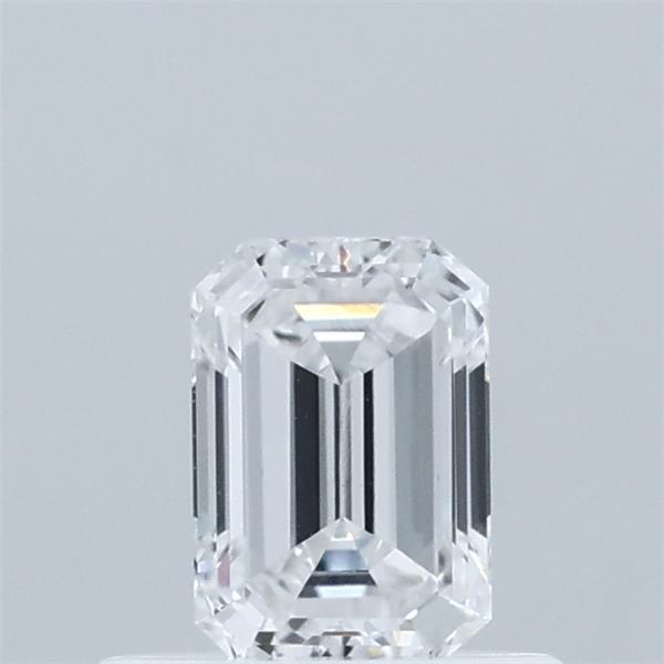 0.52 Carat Emerald Shaped, Ideal Cut, E Color, VVS1 Clarity, IGI Certified Lab Grown Diamond