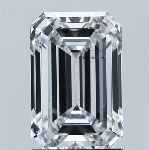 2.01 Carat Emerald Shaped, Ideal Cut, D Color, VS2 Clarity, IGI Certified Lab Grown Diamond