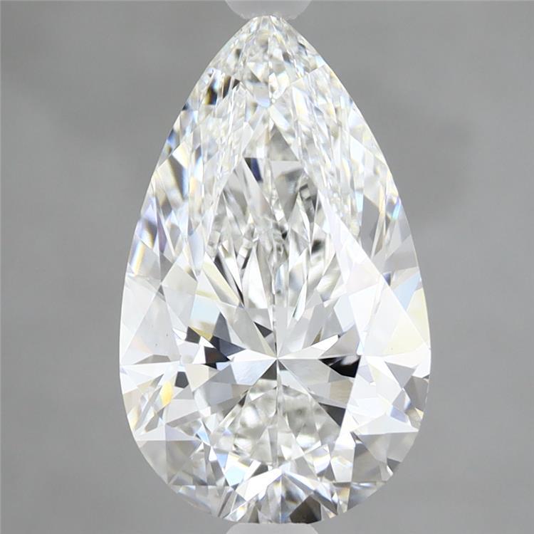 2.71 Carat Pear Shaped, Excellent Cut, E Color, VS1 Clarity, IGI Certified Lab Grown Diamond