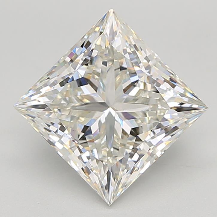 4.09 Carat Princess Shaped, Ideal Cut, G Color, VS1 Clarity, IGI Certified Lab Grown Diamond