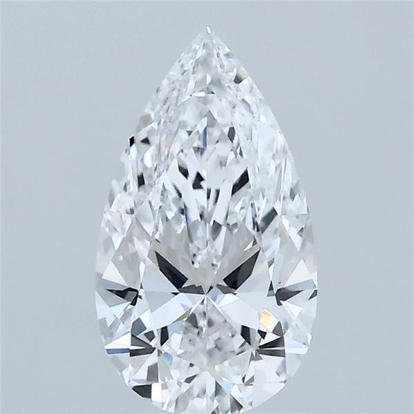 1.03 Carat Pear Shaped, Ideal Cut, D Color, VVS2 Clarity, IGI Certified Lab Grown Diamond