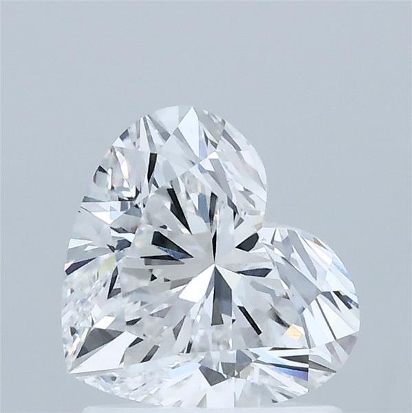 1.32 Carat Heart Shaped, Ideal Cut, D Color, VVS2 Clarity, IGI Certified Lab Grown Diamond