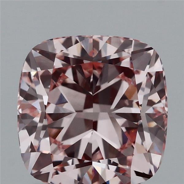 2.05 Carat Cushion Shaped, Ideal Cut, FANCY INTENSE PINK Color, VVS2 Clarity, IGI Certified Lab Grown Diamond