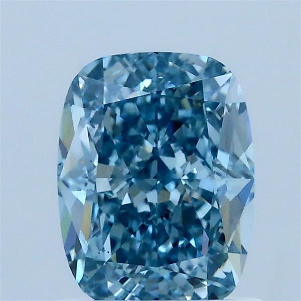 1.30 Carat Cushion Shaped, Ideal Cut, FANCY VIVID BLUE Color, VS1 Clarity, IGI Certified Lab Grown Diamond