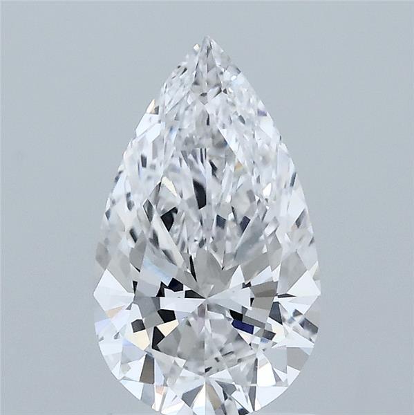 1.35 Carat Pear Shaped, Ideal Cut, D Color, VVS2 Clarity, IGI Certified Lab Grown Diamond