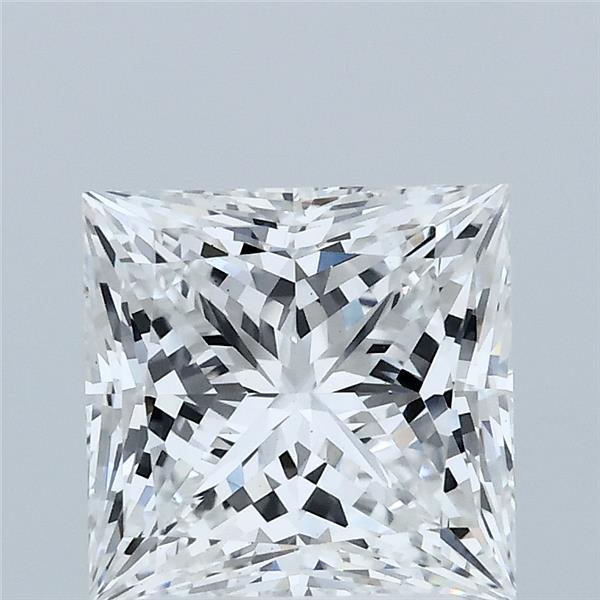 2.52 Carat Princess Shaped, Ideal Cut, E Color, VS1 Clarity, IGI Certified Lab Grown Diamond