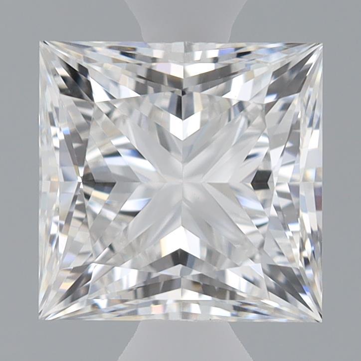 0.97 Carat Princess Shaped, Ideal Cut, E Color, VVS2 Clarity, IGI Certified Lab Grown Diamond
