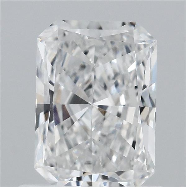 0.89 Carat Radiant Shaped, Excellent Cut, E Color, VS1 Clarity, IGI Certified Lab Grown Diamond