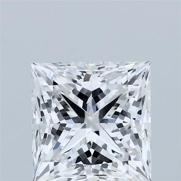 1.52 Carat Princess Shaped, Ideal Cut, E Color, VS1 Clarity, IGI Certified Lab Grown Diamond