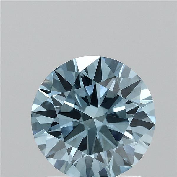 1.40 Carat Round Shaped, Ideal Cut, FANCY VIVID BLUE Color, VS1 Clarity, IGI Certified Lab Grown Diamond