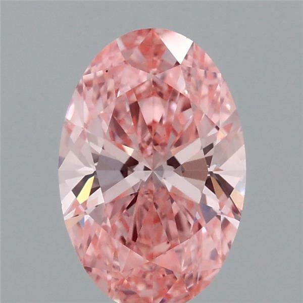 0.93 Carat Oval Shaped, Ideal Cut, FANCY VIVID PINK Color, VS1 Clarity, IGI Certified Lab Grown Diamond