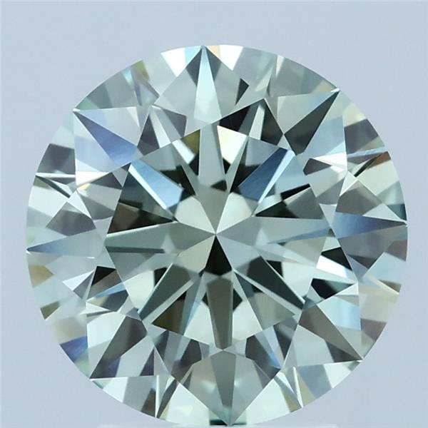 3.00 Carat Round Shaped, Ideal Cut, FANCY INTENSE GREEN Color, VVS2 Clarity, IGI Certified Lab Grown Diamond