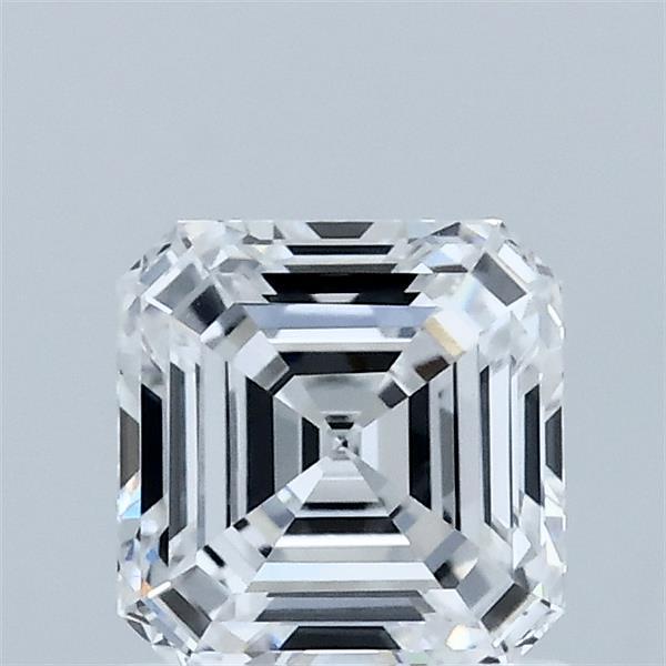 1.03 Carat Asscher Shaped, Ideal Cut, D Color, VVS2 Clarity, IGI Certified Lab Grown Diamond