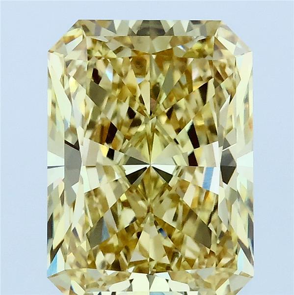 3.01 Carat Radiant Shaped, Ideal Cut, FANCY INTENSE YELLOW Color, VS1 Clarity, IGI Certified Lab Grown Diamond