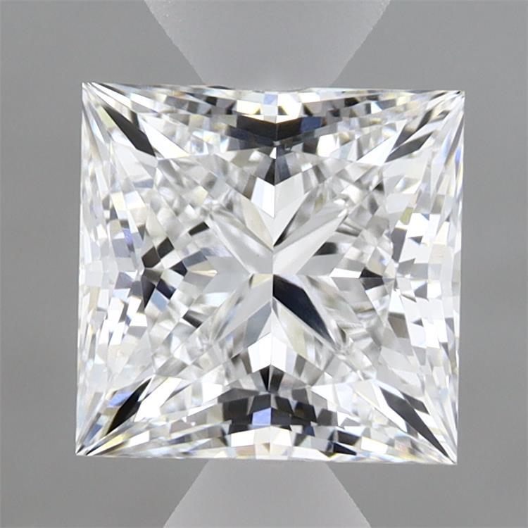 1.75 Carat Princess Shaped, Ideal Cut, D Color, VVS2 Clarity, IGI Certified Lab Grown Diamond