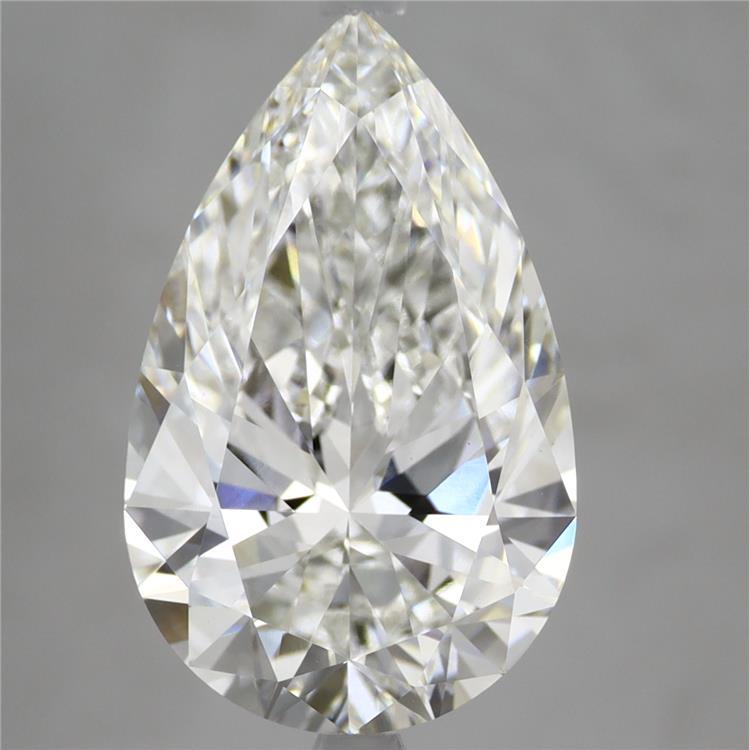 4.61 Carat Pear Shaped, Ideal Cut, F Color, VS1 Clarity, IGI Certified Lab Grown Diamond