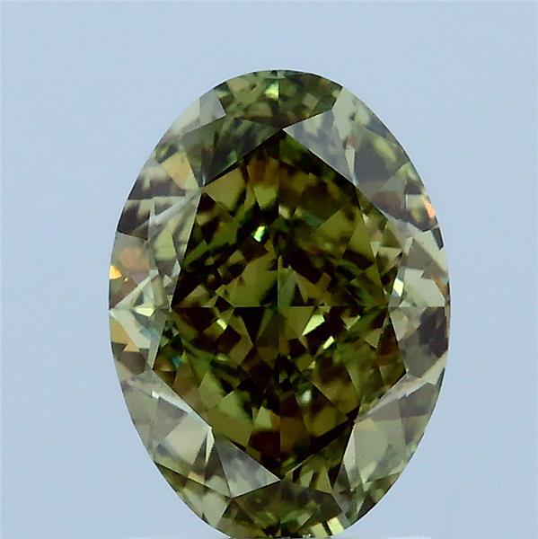 2.01 Carat Oval Shaped, Excellent Cut, FANCY VIVID GREEN Color, VS1 Clarity, IGI Certified Lab Grown Diamond