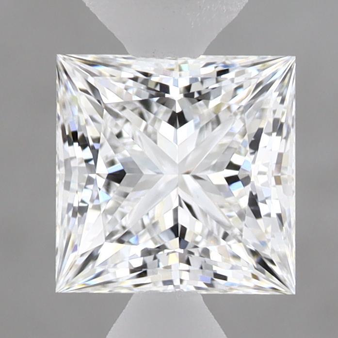 1.40 Carat Princess Shaped, Ideal Cut, D Color, VVS2 Clarity, IGI Certified Lab Grown Diamond