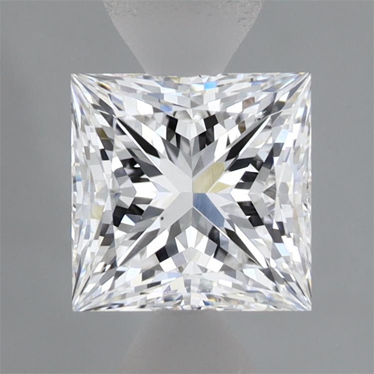 1.52 Carat Princess Shaped, Ideal Cut, D Color, VS1 Clarity, IGI Certified Lab Grown Diamond