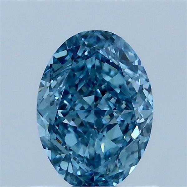 1.08 Carat Oval Shaped, Excellent Cut, FANCY VIVID BLUE Color, VS1 Clarity, IGI Certified Lab Grown Diamond