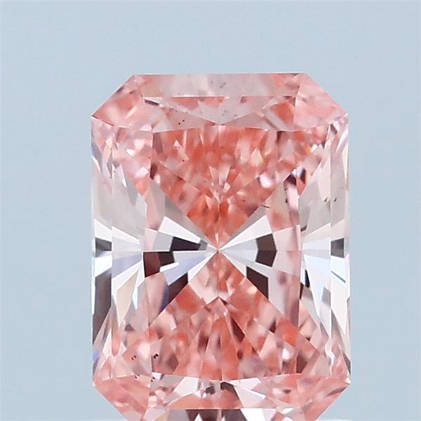 1.01 Carat Radiant Shaped, Ideal Cut, FANCY VIVID PINK Color, VS2 Clarity, IGI Certified Lab Grown Diamond