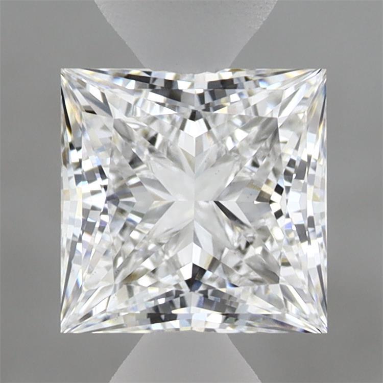1.59 Carat Princess Shaped, Ideal Cut, D Color, VVS2 Clarity, IGI Certified Lab Grown Diamond