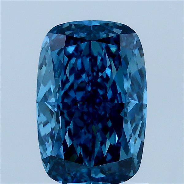 1.50 Carat Cushion Shaped, Ideal Cut, FANCY VIVID BLUE Color, VS1 Clarity, IGI Certified Lab Grown Diamond
