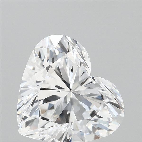 4.01 Carat Heart Shaped, Ideal Cut, D Color, VVS2 Clarity, IGI Certified Lab Grown Diamond