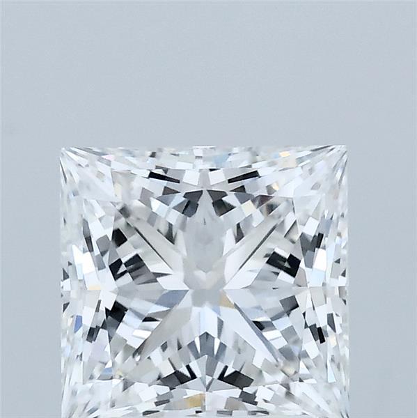 2.05 Carat Princess Shaped, Ideal Cut, E Color, VVS2 Clarity, IGI Certified Lab Grown Diamond