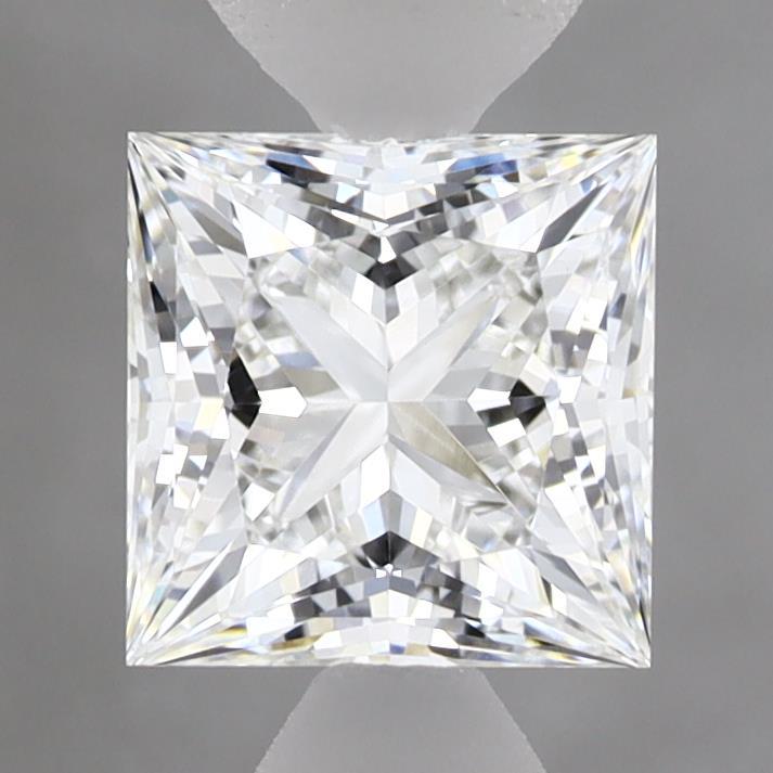 1.37 Carat Princess Shaped, Excellent Cut, E Color, VVS2 Clarity, IGI Certified Lab Grown Diamond