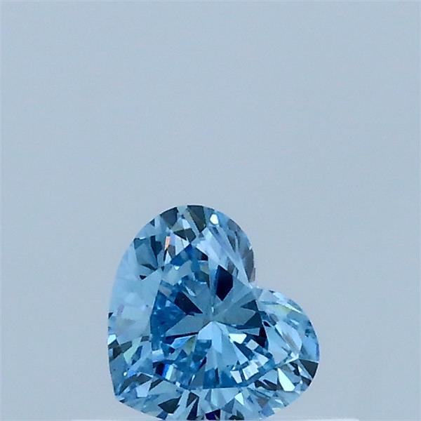 0.30 Carat Heart Shaped, Excellent Cut, FANCY VIVID BLUE Color, VVS2 Clarity, IGI Certified Lab Grown Diamond
