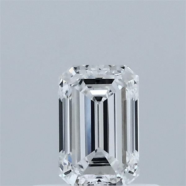 0.52 Carat Emerald Shaped, Ideal Cut, D Color, VS1 Clarity, IGI Certified Lab Grown Diamond