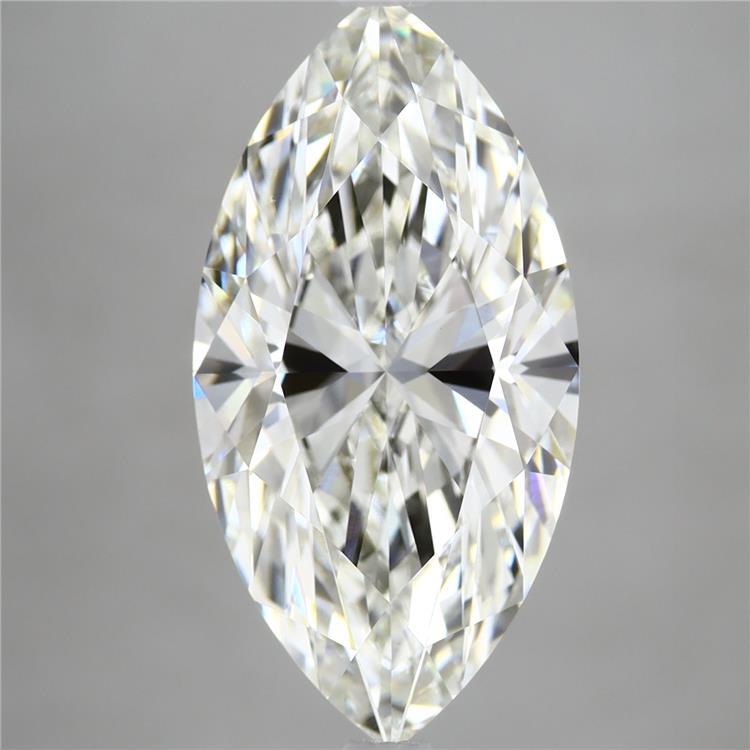 5.05 Carat Marquise Shaped, Ideal Cut, G Color, VVS2 Clarity, IGI Certified Lab Grown Diamond