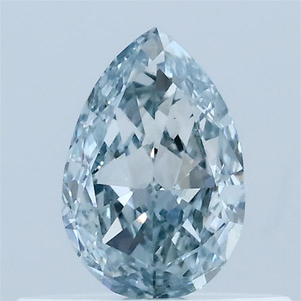 0.38 Carat Pear Shaped, Very Good Cut, FANCY BLUE Color, VS1 Clarity, IGI Certified Lab Grown Diamond