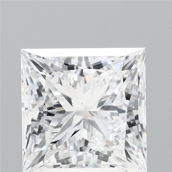3.01 Carat Princess Shaped, Ideal Cut, E Color, VVS1 Clarity, IGI Certified Lab Grown Diamond