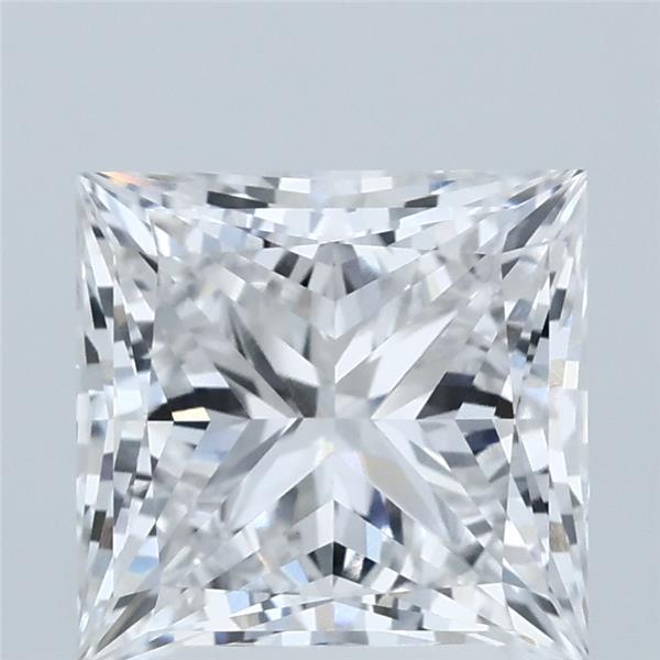 3.10 Carat Princess Shaped, Ideal Cut, E Color, VVS2 Clarity, IGI Certified Lab Grown Diamond