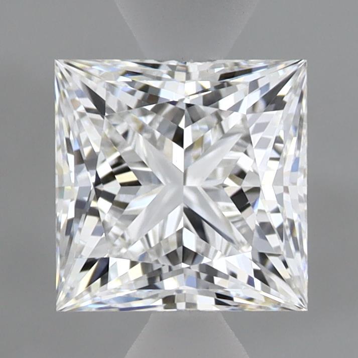 1.54 Carat Princess Shaped, Ideal Cut, D Color, VS1 Clarity, IGI Certified Lab Grown Diamond