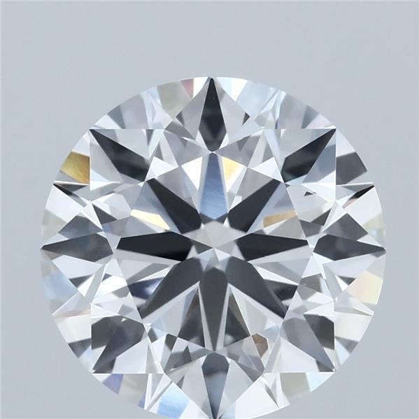 4.00 Carat Round Shaped, Excellent Cut, D Color, VVS2 Clarity, IGI Certified Lab Grown Diamond