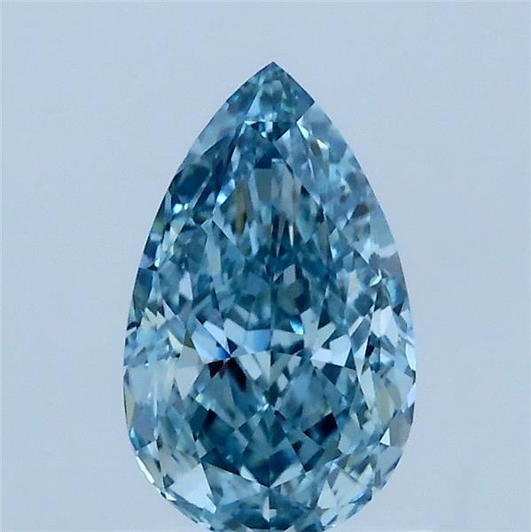 1.13 Carat Pear Shaped, Excellent Cut, FANCY VIVID BLUE Color, VVS2 Clarity, IGI Certified Lab Grown Diamond
