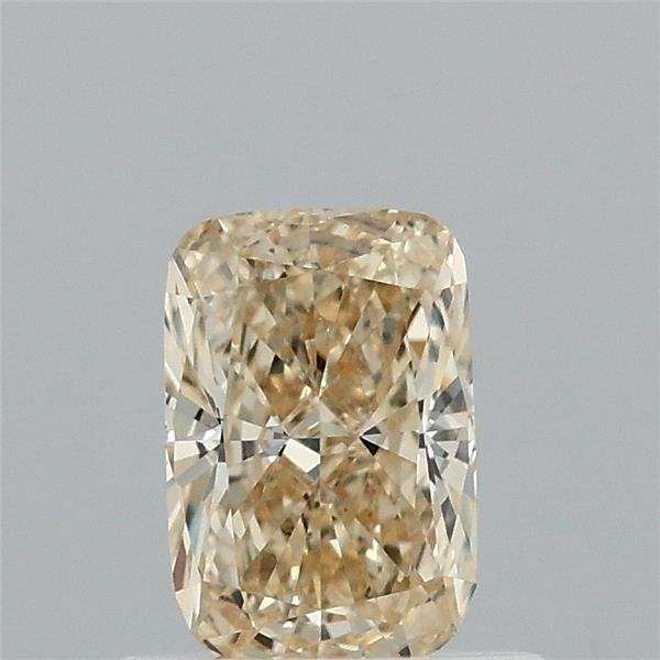 0.65 Carat Cushion Shaped, Ideal Cut, FANCY INTENSE YELLOW Color, VVS2 Clarity, IGI Certified Lab Grown Diamond