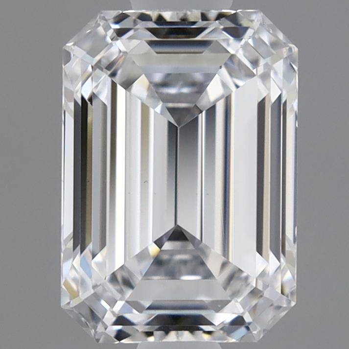 1.00 Carat Emerald Shaped, Ideal Cut, D Color, VS1 Clarity, GIA Certified Lab Grown Diamond