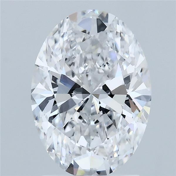 2.06 Carat Oval Shaped, Ideal Cut, D Color, VVS2 Clarity, IGI Certified Lab Grown Diamond