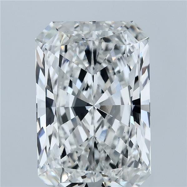 7.08 Carat Radiant Shaped, Ideal Cut, F Color, VS1 Clarity, IGI Certified Lab Grown Diamond