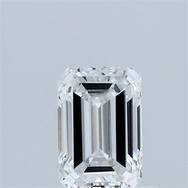 0.51 Carat Emerald Shaped, Ideal Cut, D Color, VVS2 Clarity, IGI Certified Lab Grown Diamond